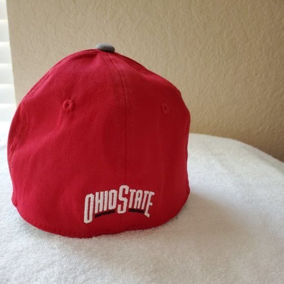Ohio State FAN 1 Baseball Hat OSFM Red Gray Cap Buckeyes - Picture 3 of 7